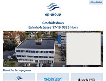Tablet Screenshot of ep-group.ch